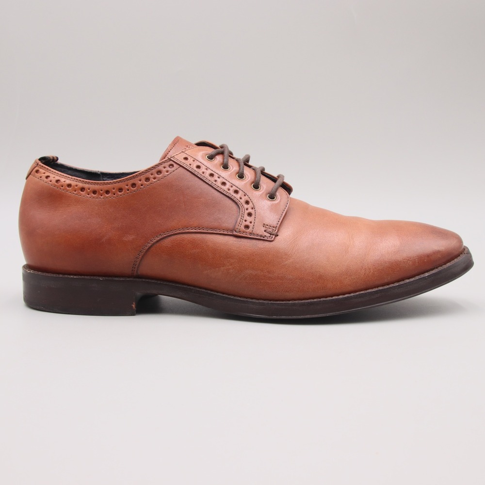 Cole Haan Jefferson Grand 2.0 Plain Oxford Size Size 9M Tan Dress Shoes C30626